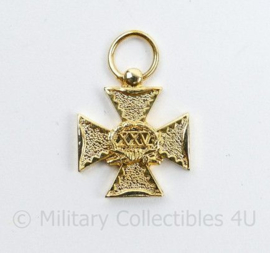 Defensie mini medaille 25 jaar trouwe dienst - 2,5 x 2 cm - origineel