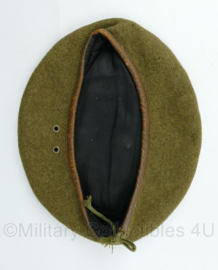 ABL Belgische leger baret 1951 - WO2 Brits model - maat 55 - gedragen - origineel