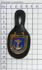 KLPD Waterpolitie Korps Landelijke Politiediensten Waterpolitie borsthanger - 10 x 4,5 cm - origineel