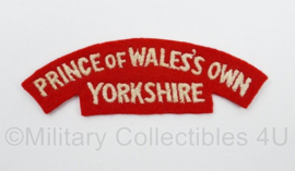 Britse leger Prince of Wales's Own Yorkshire shoulder title - 11 x 3,5 cm - origineel