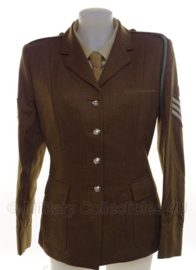 Britse leger DAMES uniform jas bruin/groen - Lance Corporal- size162/104/80- origineel