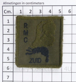Defensie borst embleem klittenband RMC Zuid - Regionaal Militair Commando- Zuid - met klittenband  - 5 x 5 cm - origineel