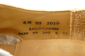 Britse leger Heren DT schoenen wit - lederen zool met rubberen inzet - maat 6M - licht gedragen  - origineel