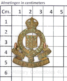 WW2 British cap badge Royal Army Ordance Corps Kings Crown - origineel