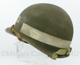 WO2 US Army MP Military Police M1 helm - replica / omgebouwd naoorlogs