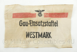 WO2 Duitse armband Gau-Einsatzstaffel Westmark - 19 x 12 cm - replica