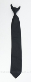 Zwarte stropdas met clip - 100% polyester - merk Eloka - origineel