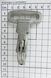 KLU Koninklijke Luchtmacht aluminium uitrustingsgesp - 10 x 6 cm - origineel