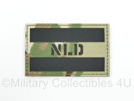 Nederlandse leger infrarood patch - multicam - met klittenband - NLD - 5 x 8 cm