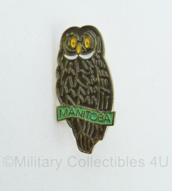 Canadese Manitoba Owl speld - 2,5 x 1,5 cm - origineel