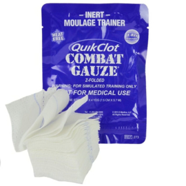 QuikClot Combat Gauze hemostatisch Z fold - INERT MOULAGE TRAINER