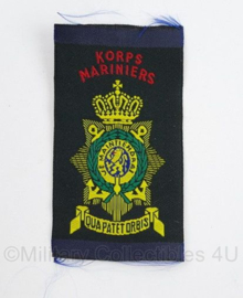 Kmarns Korps Mariniers Tropen Tenue mouw embleem - 9 x 5 cm - origineel