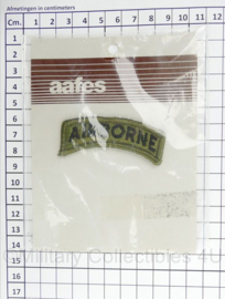 US Army Airborne tab groen - merk Aafes - nieuw in verpakking - origineel