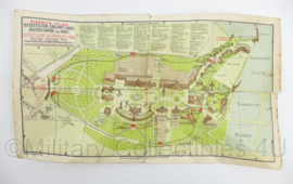 Duitse leger kaart Ausstellung Nürnberg 1906 Alleiniger Offizieller Plan - 36 x 20 cm - origineel