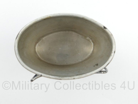 WO2 Duits model veldfles beker aluminium zwart  - fabrikant WAL54 - origineel net naoorlogs