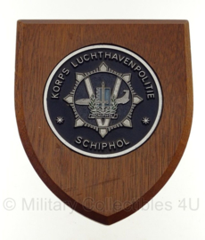 Korps Luchthavenpolitie Schiphol wandbord - 20,5 x 17,5 cm - origineel