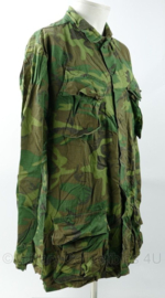 USMC US Marines Corps Jungle Fatigue shirt ERDL OPLIN uniform jas 1969 - maat Medium-Long - gedragen - origineel