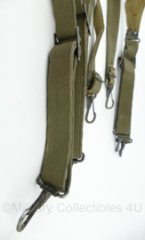 WO2 US Army M1936 suspenders khaki - met blanco aan bovenkant - origineel