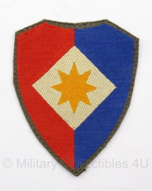 KL DT eenheid embleem voor officieren van de staf van het 1ste legerkorps -  gevouwen - 6,5 x 5,4  cm - origineel