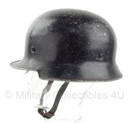 WO2 Duitse Feuerwehr of Polizei helm ALUMINIUM - maat Medium - origineel