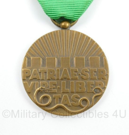 Nederlandse Vrijwilligersmedaille Openbare Orde en Veiligheid - 25 jaar  - 9 x 3,5 cm - origineel