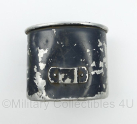 WO2 Duits model veldfles beker aluminium blaugrau Luftwaffe - fabrikant WAL54 - origineel net naoorlogs