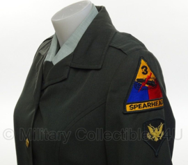 US Army Class A jas DAMES -  3rd armored Division "Spearhead" - rang Specialist - maat 12R - origineel