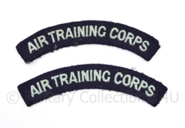 WO2 Brits paar shoulder Titles RAF Air Training Corps - 13 x 2,5 cm - origineel