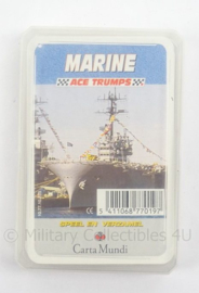 Marine ACE TRUMPS Kaartspel in doosje - afmeting 6,5 x 10 cm - origineel