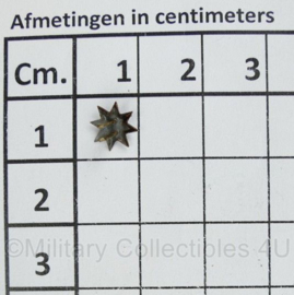 Nederlandse officiers mini ster met splitpennen - origineel