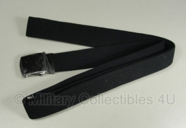 KL Nederlandse leger broekriem broek riem webbing zwart met blackoxide 150 cm - nieuw - origineel