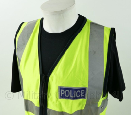 Britse Politie POLICE fluor geel vest - Maat Medium - origineel