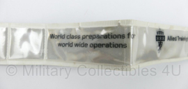 KMARNS Korps Mariniers reflectie armband Allied Training Centre - World Class Preparations for World Wide Operations - 42 x 3 cm - origineel