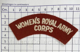 Britse leger Women's Royal Army Corps shoulder title - 11 x 4,5 cm - origineel