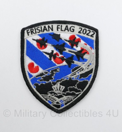 KLU Koninklijke Luchtmacht Frisian Flag 2022 embleem - met klittenband - 10 x 8 cm
