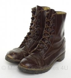 KL Nederlandse leger schoenen - bruin leer - vorig model - gedragen - maat 43M tm. 46B  - origineel