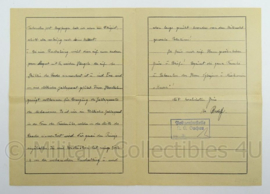 WO2 Duitse brief 1940 - konzentrationslager Dachau 3k - afmeting 30 x 21 cm - origineel