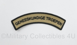 Defensie Geneeskundige Troepen straatnaam Desert - 10,5 x 3,5 cm - origineel