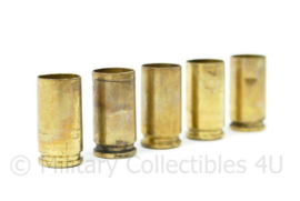 5 stuks lege 9mm hulzen