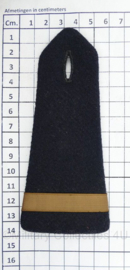Militaire Marine epauletten PAAR - 14 x 6 cm - origineel