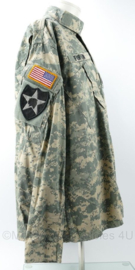 US Army Coat Army Combat uniform ACU camo BDU jacket Sergeant Fortin - 2nd Infantry Division - maat Extra Large Long = 8090/1424 - licht gedragen - origineel