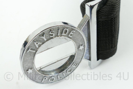 Britse Politie Tayside Police uitgaanskoppel met embleem op slot - 88 cm lang - origineel