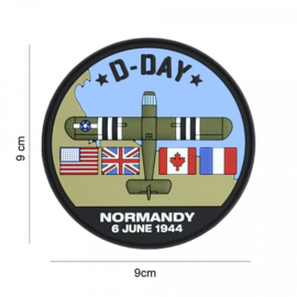 D-Day Waco embleem 3D PVC - met klittenband - 9 cm diameter