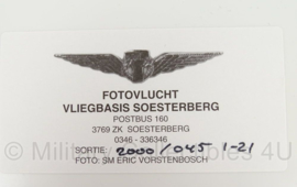 KLu Luchtmacht foto kunststof FOTOVLUCHT Vliegbasis Soesterberg - 40 x 30 cm - origineel