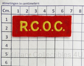 Canadese leger RCOC Royal Canadian Ordnance Corps shoulder title - 7 x 2,5 cm - origineel