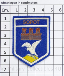 Pools embleem stadswapen Sopot - 6 x 4½ - origineel