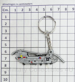 Chinook transporthelicopter 3D PVC sleutelhanger - origineel koninklijke Luchtmacht