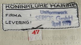 KM Marine wollen broek 1973 - donkerblauw - maat 47 - origineel