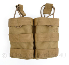 Nederlands leger en Korps Mariniers TT Tasmanian Tiger 112SGL Mag Pouch M4 Double Mag Coyote  - 13,5 x 14,5 x 4 cm - nieuw - origineel