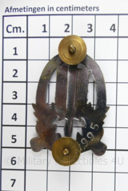 Gemeentepolitie Amsterdam brevet met serienummer - 5½ x 3½ cm - origineel